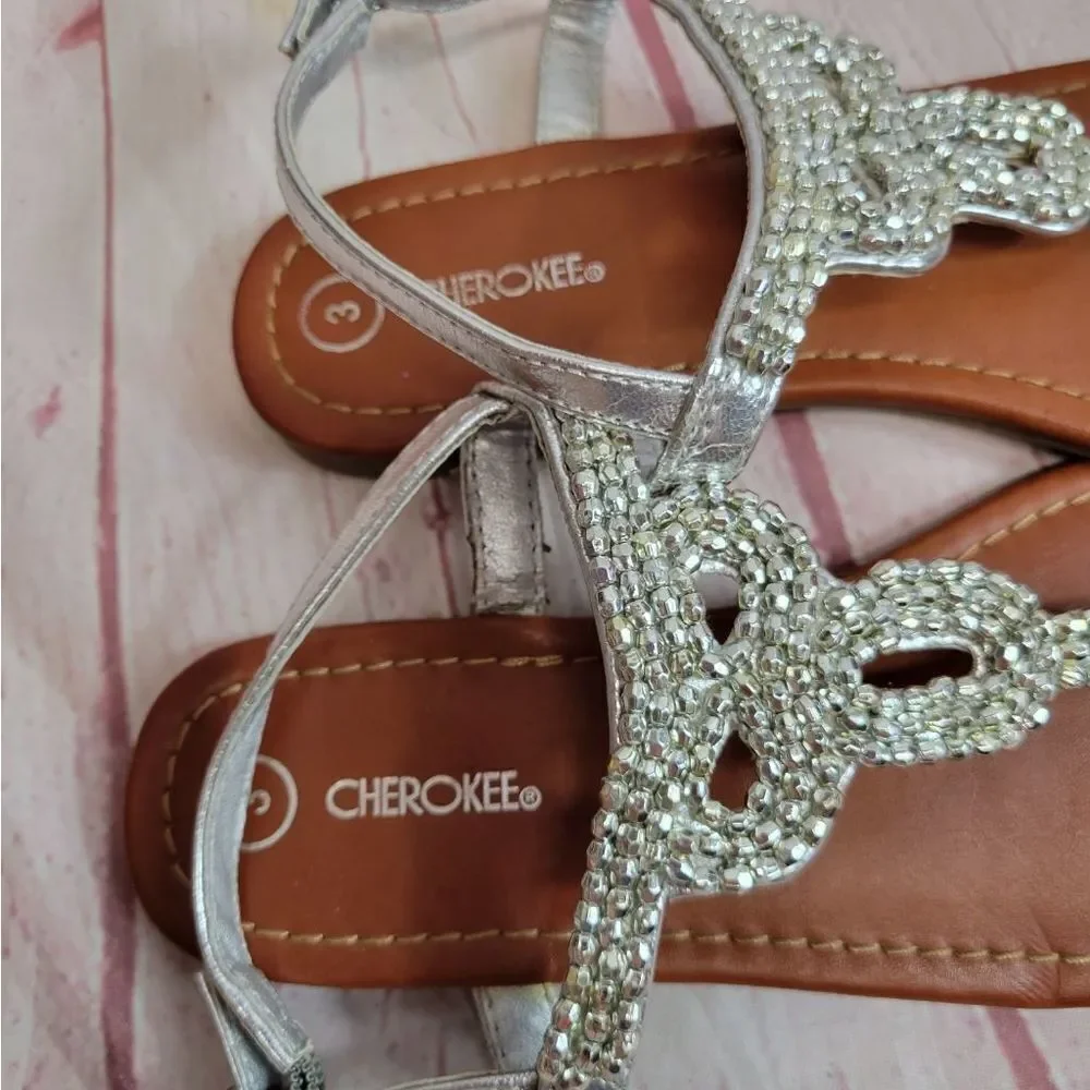 Cherokee silver sandals 3